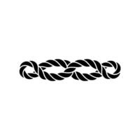 Intertwined Knot Minimalist Maritime Symbol vector