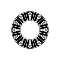 Japanese Sakura Circle, Minimalist - Cherryblossom vector