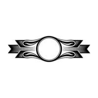 Vintage Circular Emblem, Elegant, Retro Badge, Decorative Border vector