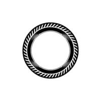 Minimalist Circular Emblem, Modern vector