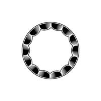 Stylized Circular Emblem, Vintage Illustration, Minimalist vector