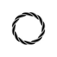 Abstract Spiral Emblem, Minimalist Circle vector
