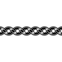 Intricate Celtic Knot Border, Minimalist, Braid vector