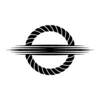 Abstract Spiral Emblem, Minimalist, Circular Symbol vector