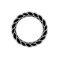 Intricate Celtic Knot, Minimalist, Circular Emblem, Circle vector