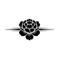 Elegant Floral Emblem, Decorative Border, Vintage Style vector