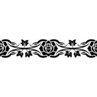 Intricate Floral Border, Vintage, Elegant Ornamentation, Traditional vector