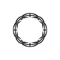 Intricate Celtic Circle, Symbolic Border, Ornament vector