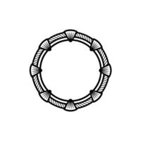 Geometric Ring, Art Deco Motif, Minimalist vector