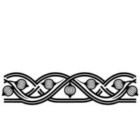 Art Nouveau Celtic Border, Intricate Ornamentation vector