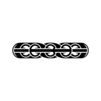 Intertwined Celtic Knot, Minimalist vector
