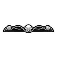 Nautical Shell Border, Vintage Maritime - Shells vector