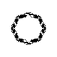 Intricate Celtic Knot Frame, Vintage Style - Circular vector