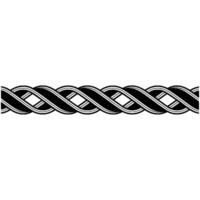 Geometric Woven Border, Minimalist, Elegant Pattern vector