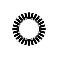 Minimalist Circular Radiance, Modern Emblem vector