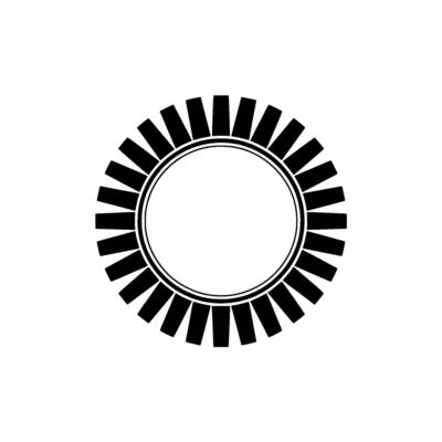 Minimalist Circular Radiance, Modern Emblem