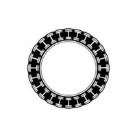 Geometric Ring, Metallic Texture, Minimalist vector
