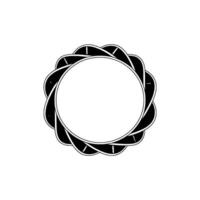 Abstract Spiral Emblem, Minimalist, Circular vector