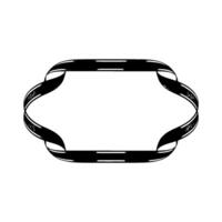 Geometric Ribbon Frame, Tribal, Minimalist Background vector