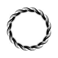 Intricate Woven Circle, Minimalist, Abstract vector