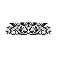 Elegant Floral Border, Vintage Element, - Ornamental, Flourish vector