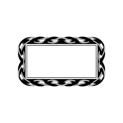 Intricate Woven Frame, Vintage Elegance