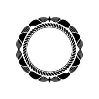 Intricate Ornamental Circle Frame, Minimalist, Ornament vector