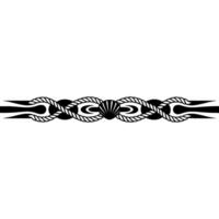 Nautical Border Vintage Rope Shell Motif vector