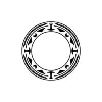 Nautical Circle Emblem, Vintage Maritime, Ornament vector
