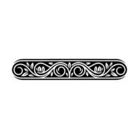 Elegant Scroll Border, Vintage Element, Decorative vector