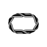 Abstract Ribbon Frame, Minimalist, Modern Element vector