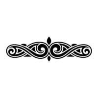 Elegant Swirl Border, Vintage Decorative Element - Line vector