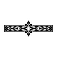 Intricate Celtic Border, Elegant Division, Vintage vector