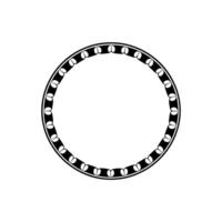 Minimalist Heart Frame, Circular, Modern Aesthetic vector