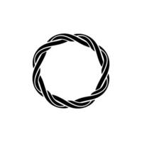 Intricate Woven Circle, Minimalist - Knot vector