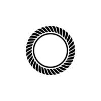 Minimalist Spiral Emblem, Circular, Modern vector