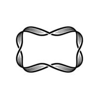Elegant Woven Frame, Minimalist, Modern Element vector
