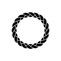 Intricate Braided Circle, Minimalist vector