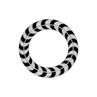 Abstract Circular Pattern, Dynamic Lines, Minimalist vector