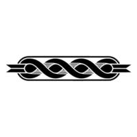 Geometric Celtic Border, Stylized Wave vector