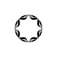 Abstract Circular Emblem, Minimalist, Modern, Geometric vector