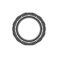 Minimalist Circular Emblem, Geometric, Modern Branding vector