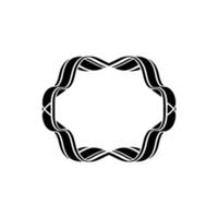 Intricate Floral Frame, Minimalist, Elegant Border, Ornament vector
