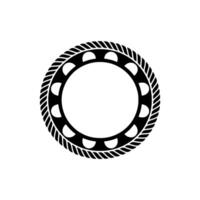 Circular Emblem, Nautical Motif, Minimalist, Circle vector