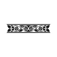 Elegant Floral Border, Vintage, Decorative Element, - Rose, Victorian vector
