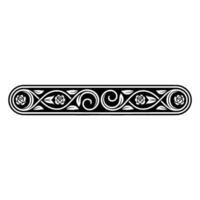 Elegant Floral Border, Vintage, Decorative Element, - Scrollwork, Celtic vector