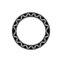 Intricate Celtic Knot Circle, Minimalist, Pattern vector