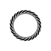 Stylized Spiral Border, Minimalist vector