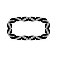 Elegant Woven Border, Minimalist, Pattern vector