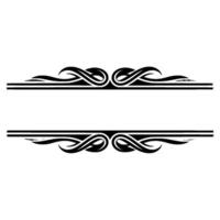 Elegant Decorative Border, Vintage Style, Classical Division vector